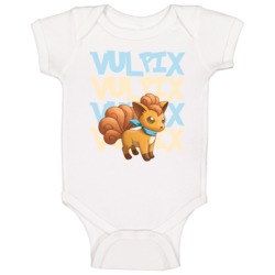 Vulpix Pokemon Character Fan Poster Baby One Piece