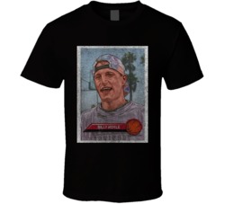 Woody Billy Hoyle Vintage Retro Sports Trading Card Distressed Look T 