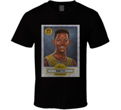 Will Smith Vintage Retro Sports Trading Card Distressed Look T Shirt