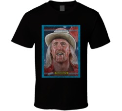 Thunderlips Vintage Retro Sports Trading Card Distressed Look T Shirt