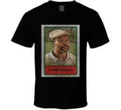 Chubbs Peterson Vintage Retro Sports Trading Card Distressed Look T Sh