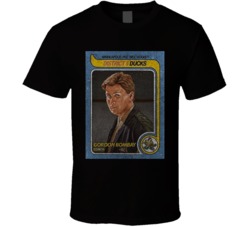 Gordon Bombay Coach Vintage Retro Sports Trading Card Distressed Look 