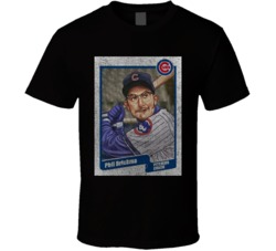 Phill Brickma Vintage Retro Sports Trading Card Distressed Look T Shir