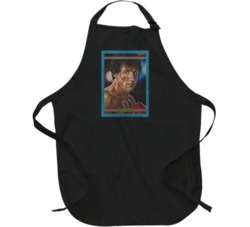 Rocky Balboa Vintage Retro Sports Trading Card Distressed Look Apron