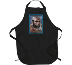 Clubber Lang Vintage Retro Sports Trading Card Distressed Look Apron