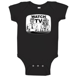 They Live Watch Tv Zombie Baby One Piece
