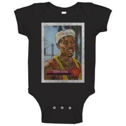 Sidney Deane Vintage Retro Sports Trading Card Distressed Look Baby On