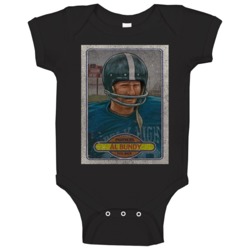 Al Bundy Vintage Retro Sports Trading Card Distressed Look Baby One Pi