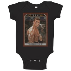 Frank Dux Vintage Retro Sports Trading Card Distressed Look Baby One P
