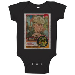 Johnny Lawrence Karate Vintage Retro Sports Trading Card Distressed Lo