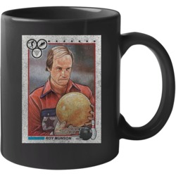 Roy Munson Vintage Retro Sports Trading Card Distressed Look Mug