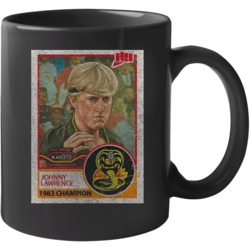 Johnny Lawrence Karate Vintage Retro Sports Trading Card Distressed Lo