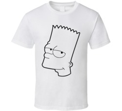 Bart Simpson The Simpsons 80s Tv Show Character Fan T Shirt