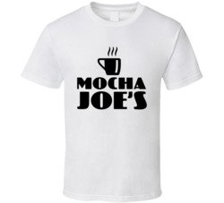 Mocha Joe's Coffee Fictional Cafe Logo Curb Your Enthusiasm T Shi
