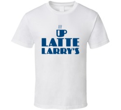 Latte Larry's Curb Your Enthusiasm Fictional Cafe Logo Coffee Tv 