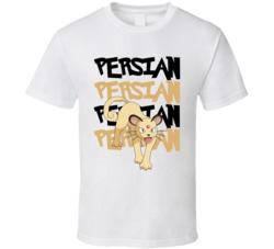 Persian Pokemon Video Game Movie Cartoon Character Fan Poster T Shirt