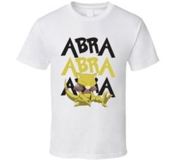 Abra Pokemon Video Game Movie Cartoon Character Fan Poster T Shirt