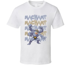 Machamp Pokemon Video Game Movie Cartoon Character Fan Poster T Shirt