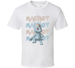 Machop Pokemon Video Game Movie Cartoon Character Fan Poster T Shirt