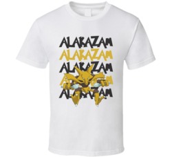 Alakazam Pokemon Video Game Movie Cartoon Character Fan Poster T Shirt