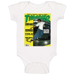Thrasher Magazine Skateboarding Retro 1992 Issue Cover Baby One Piece