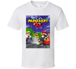 Mario Cart 64 Cover Video Game T Shirt