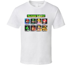 Mario Cart 64 Select Player Video Game T Shirt