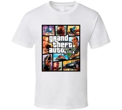 Grand Theft Auto Cover Video Game T Shirt