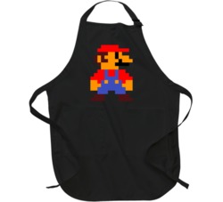 Super Mario Bros Pixel Art Video Game Apron