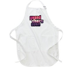Grand Theft Auto Logo Background Video Game Apron