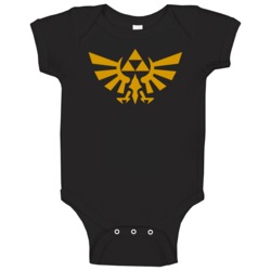 The Legend Of Zelda Crest Video Game Baby One Piece
