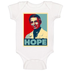 Dr Anthony Fauci Hope Poster Baby One Piece