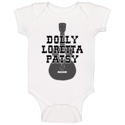 Dolly Loretta Patsy Country Music Singing Icons Fan Baby One Piece