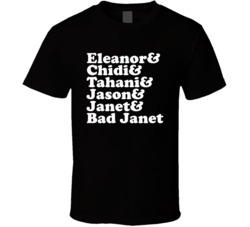 Eleanor Chidi Tahani Jason Janet And Bad Janet Good Place Tv Show Fan 