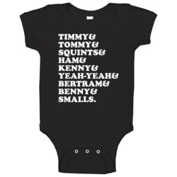 Timmy Tommy Squints And Smalls The Sandlot Movie Fan Baby One Piece