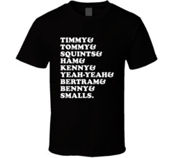 Timmy Tommy Squints And Smalls The Sandlot Movie Fan T Shirt