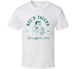 Moe's Tavern Springfield Logo Simpsons Bar Pub Beer T Shirt