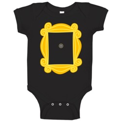 Friends Picture Frame Door Viewer 90s Tv Show Fan Baby One Piece