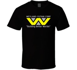 Weyland Yutani Corporation Logo Alien Predator Video Game Fan T Shirt Weyland Yutani Corporation Logo Alien Predator Video Game Fan T Shirt