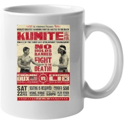 Kumite Retro Fight Poster Frank Dux Chong Mug