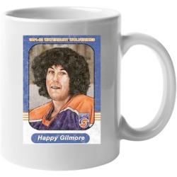 Happy Gilmore Hockey Afro Trading Card Distressed Look Trading Card Mu