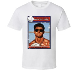 Tom Cruise Pete Maverick Mitchell Volleyball Trading Card T Shirt