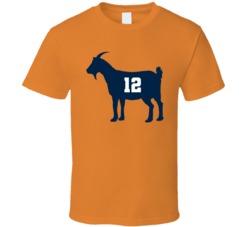 Tom Brady Goat Denver Funny Football Fan T Shirt