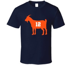Tom Brady Goat Denver Football Fan T Shirt