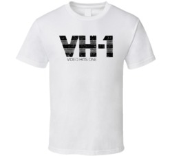 Vh-1 Video Hits One Music Television Retro Worn Look Logo T Shirt