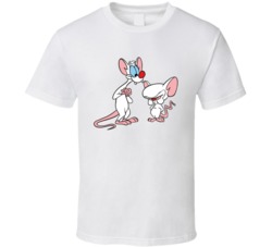 Pinky And The Brain Retro Tv Cartoon Character Fan T Shirt