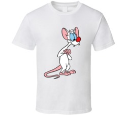 Pinky And The Brain Retro Tv Funny Cartoon Character Fan T Shirt