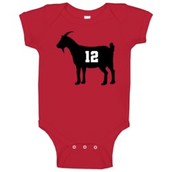 Tom Brady Goat Tampa Bay Football Fan Baby One Piece