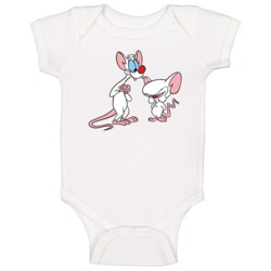 Pinky And The Brain Retro Tv Cartoon Character Fan Baby One Piece