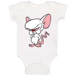 Pinky And The Brain Vintage Tv Funny Cartoon Character Fan Baby One Pi